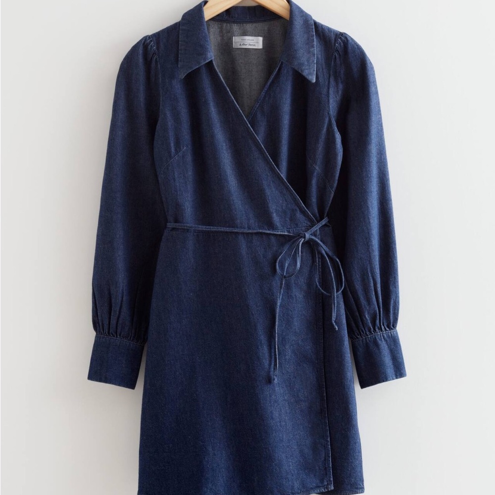 & Other Stories Blue Denim Mini Dress
